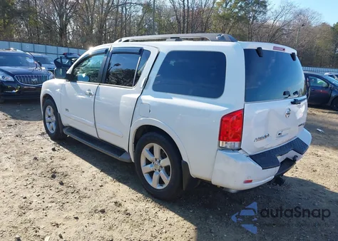 2008 Nissan Armada Se from USA, damaged, VIN 5N1BA08D48N614797